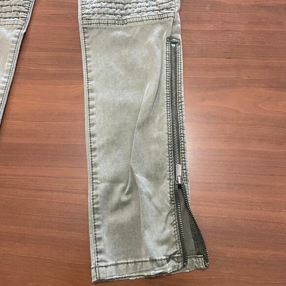 BCBGMAXAZRIA Olive Green Utility Skinny Pants – Size 28 - Picture 8 of 8